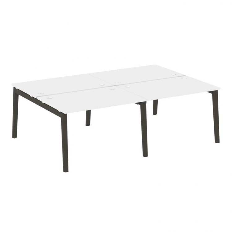 Onix Wood Рабочая станция OW.D.RS-4.2.8 Белый Бриллиант/Дуб Темный/Металл Антрацит 2360*1635*750