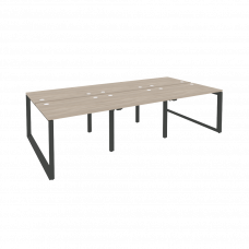 Onix Рабочая станция на О-образном м/к O.MO-D.RS-6.1.7 Дуб Аттик/Металл Антрацит 2940*1475*750