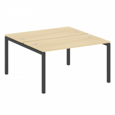 Metal System Quattro Рабочая станция на П-образном м/к 50БП.РАС-СП-2.3 Акация Лорка/Металл Антрацит