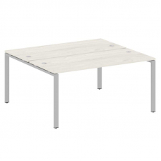 Metal System Рабочая станция на П-образном м/к БП.РАС-СП-2.4 Дуб Наварра/Металл Серый 1600*1475*750