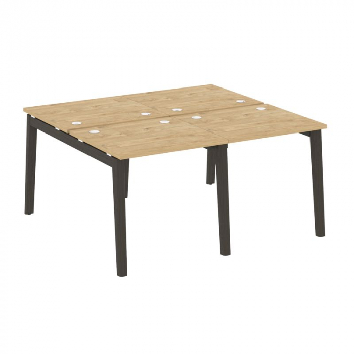 Onix Wood Рабочая станция OW.D.RS-4.0.7 Тиквуд Светлый/Дуб Темный/Металл Антрацит 1560*1475*750