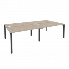 Onix Рабочая станция на П-образном м/к O.MP-D.RS-4.3.7 Дуб Аттик/Металл Антрацит 2760*1475*750