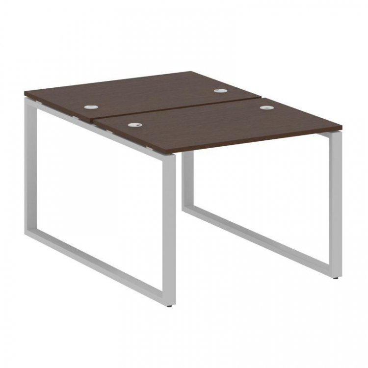 Metal System Рабочая станция на О-образном м/к БО.РАС-СП-2.1 Венге Цаво/Металл Серый 1000*1475*750