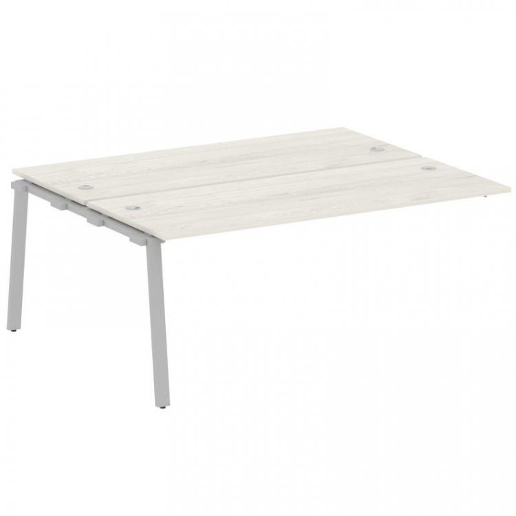 Metal System Проходной элемент рабочей станции на А-образном м/к БА.ПРС-СП-2.5 Дуб Наварра/Металл Се