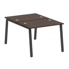 Metal System Рабочая станция на А-образном м/к БА.РАС-СП-2.1 Венге Цаво/Металл Антрацит 1000*1475*75