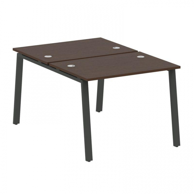 Metal System Рабочая станция на А-образном м/к БА.РАС-СП-2.1 Венге Цаво/Металл Антрацит 1000*1475*75