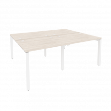 Onix Рабочая станция на П-образном м/к O.MP-D.RS-4.1.8 Денвер Светлый/Металл Белый 1960*1635*750