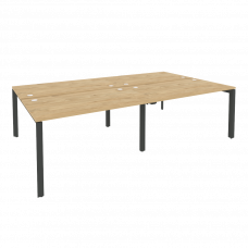 Onix Рабочая станция на П-образном м/к O.MP-D.RS-4.3.8 Тиквуд Светлый/Металл Антрацит 2760*1635*750