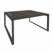 Onix Рабочая станция на О-образном м/к O.MO-D.RS-2.4.7 Дуб Мали/Металл Антрацит 1580*1475*750