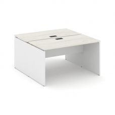 Style Project Рабочая станция 2-х сторон. SN-D.DRS-011 Дуб Наварра/Белый/Черная Заглушка 980*1432*75