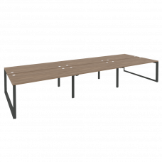 Onix Рабочая станция на О-образном м/к O.MO-D.RS-6.4.8 Дуб Аризона/Металл Антрацит 4740*1635*750