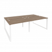 Onix Рабочая станция на О-образном м/к O.MO-D.RS-4.2.7 Дуб Аризона/Металл Белый 2360*1475*750