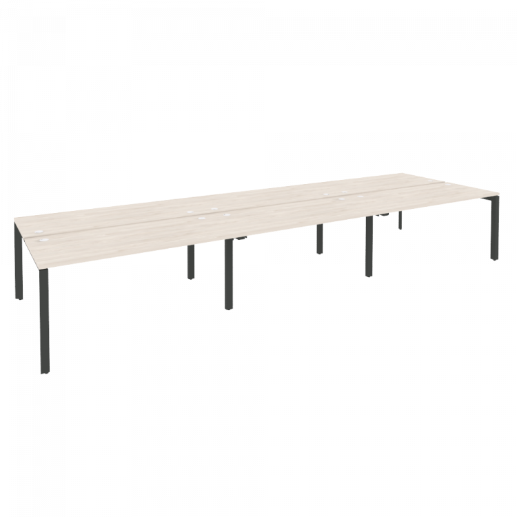 Onix Рабочая станция на П-образном м/к O.MP-D.RS-6.4.7 Денвер Светлый/Металл Антрацит 4740*1475*750