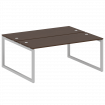 Metal System Quattro Рабочая станция на О-образном м/к 50БО.РАС-СП-2.5 Венге Цаво/Металл Серый 1800*