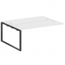 Metal System Проходной элемент рабочей станции на О-образном м/к БО.ПРС-СП-2.5 Белый/Металл Антрацит