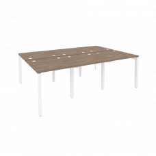 Onix Рабочая станция на П-образном м/к O.MP-D.RS-6.0.8 Дуб Аризона/Металл Белый 2340*1635*750