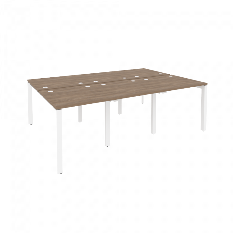 Onix Рабочая станция на П-образном м/к O.MP-D.RS-6.0.8 Дуб Аризона/Металл Белый 2340*1635*750