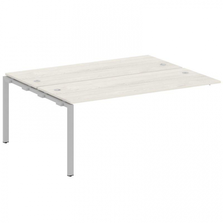 Metal System Проходной элемент рабочей станции на П-образном м/к БП.ПРС-СП-2.5 Дуб Наварра/Металл Се