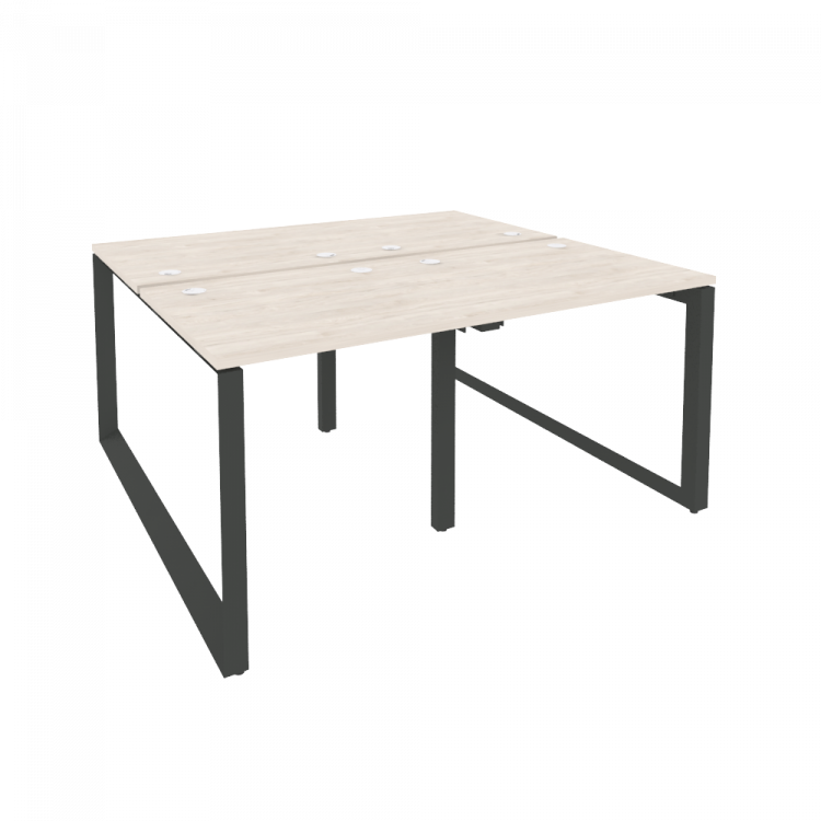 Onix Рабочая станция на О-образном м/к O.MO-D.RS-4.0.7 Денвер Светлый/Металл Антрацит 1560*1475*750