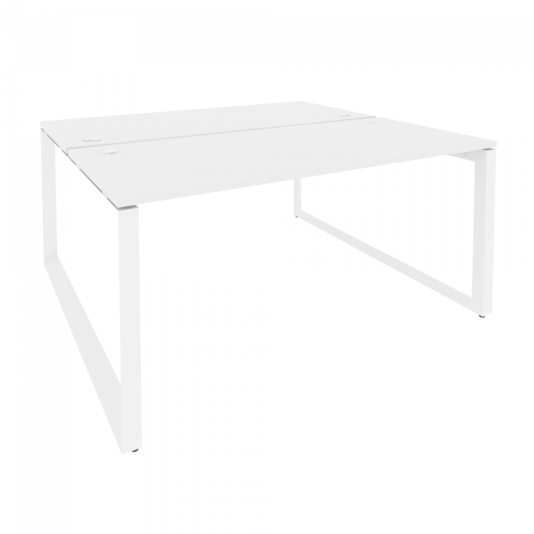 Onix Рабочая станция на О-образном м/к O.MO-D.RS-2.4.7 Белый Бриллиант/Металл Белый 1580*1475*750