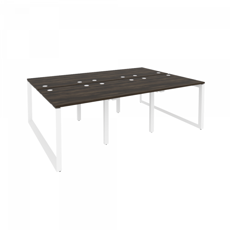 Onix Рабочая станция на О-образном м/к O.MO-D.RS-6.0.8 Дуб Мали/Металл Белый 2340*1635*750