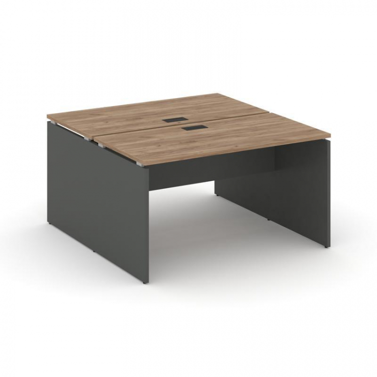 Style Project Рабочая станция 2-х сторон. SN-D.DRS-021 Дуб Табак/Антрацит/Черная Заглушка 980*1632*7