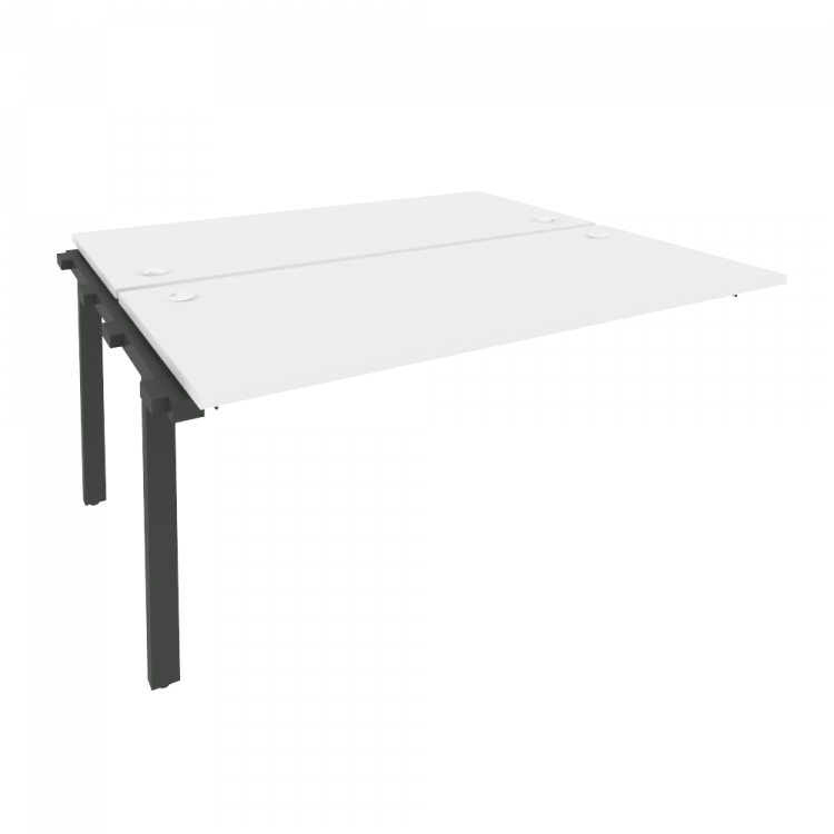 Onix Наборный элемент рабочей станции на м/к O.M-2.NRS-4.7 Белый Бриллиант/Металл Антрацит 1580*1475