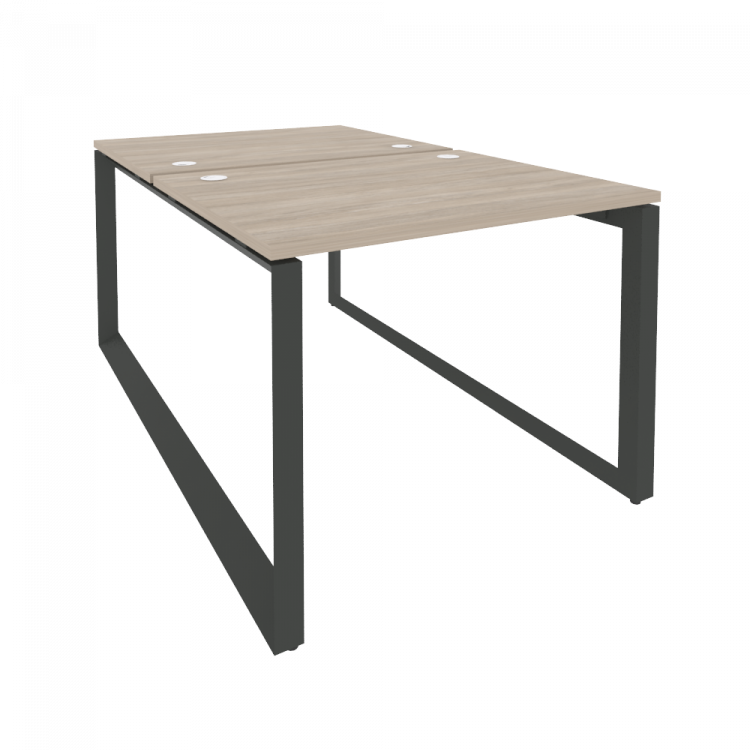 Onix Рабочая станция на О-образном м/к O.MO-D.RS-2.1.8 Дуб Аттик/Металл Антрацит 980*1635*750