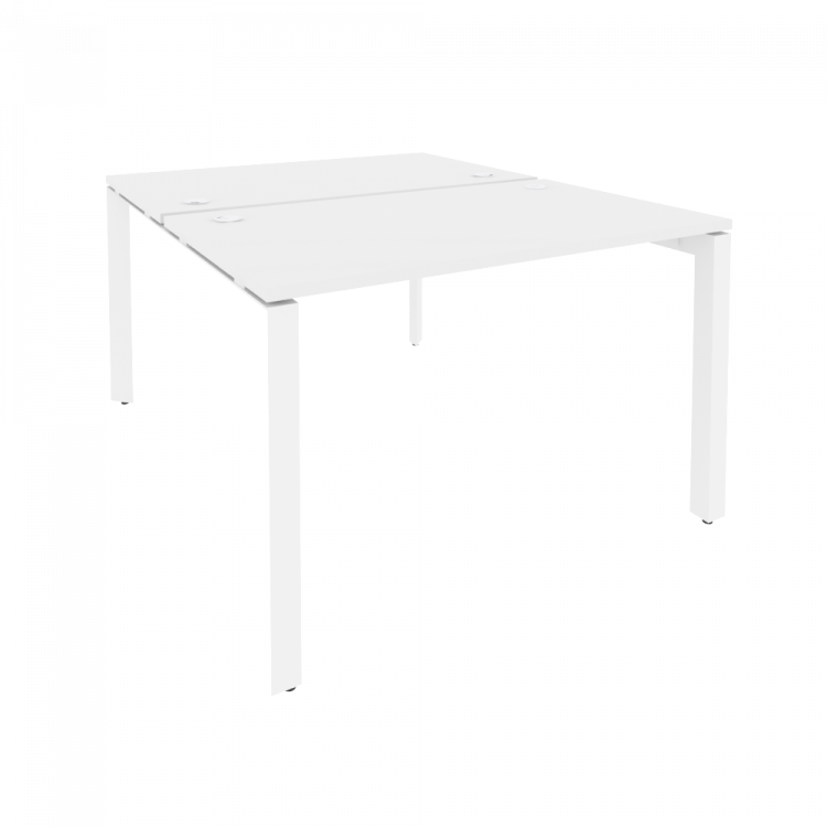 Onix Рабочая станция на П-образном м/к O.MP-D.RS-2.2.7 Белый Бриллиант/Металл Белый 1180*1475*750