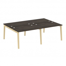 Onix Wood Рабочая станция OW.D.RS-4.2.8 Дуб Мали/Дуб Светлый/Металл Белый 2360*1635*750