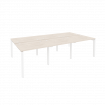 Onix Рабочая станция на П-образном м/к O.MP-D.RS-6.1.8 Денвер Светлый/Металл Белый 2940*1635*750