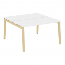 Onix Wood Рабочая станция OW.D.RS-2.3.7 Белый Бриллиант/Дуб Светлый/Металл Белый 1380*1475*750