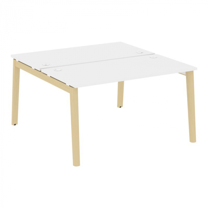 Onix Wood Рабочая станция OW.D.RS-2.3.7 Белый Бриллиант/Дуб Светлый/Металл Белый 1380*1475*750