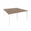 Onix Рабочая станция на П-образном м/к O.MP-D.RS-4.0.8 Дуб Аризона/Металл Белый 1560*1635*750
