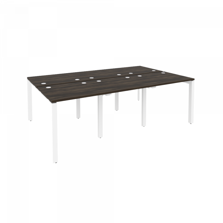 Onix Рабочая станция на П-образном м/к O.MP-D.RS-6.0.7 Дуб Мали/Металл Белый 2340*1475*750