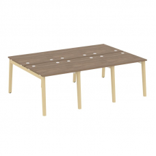 Onix Wood Рабочая станция OW.D.RS-6.0.8 Дуб Аризона/Дуб Светлый/Металл Белый 2340*1635*750