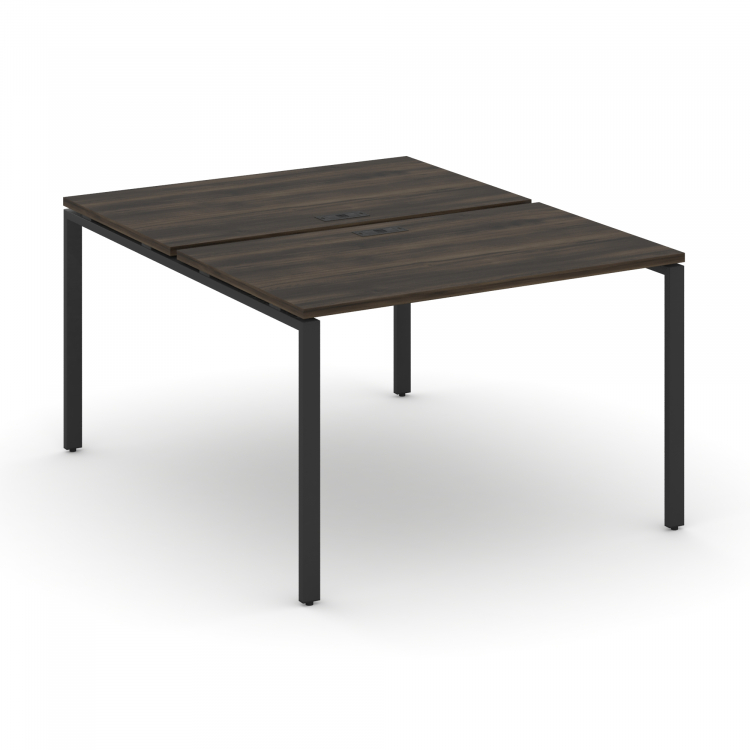 Concept Рабочая станция на 2 места CN.DRS-002 Дуб Мали/Металл Черный 1180*1480*750