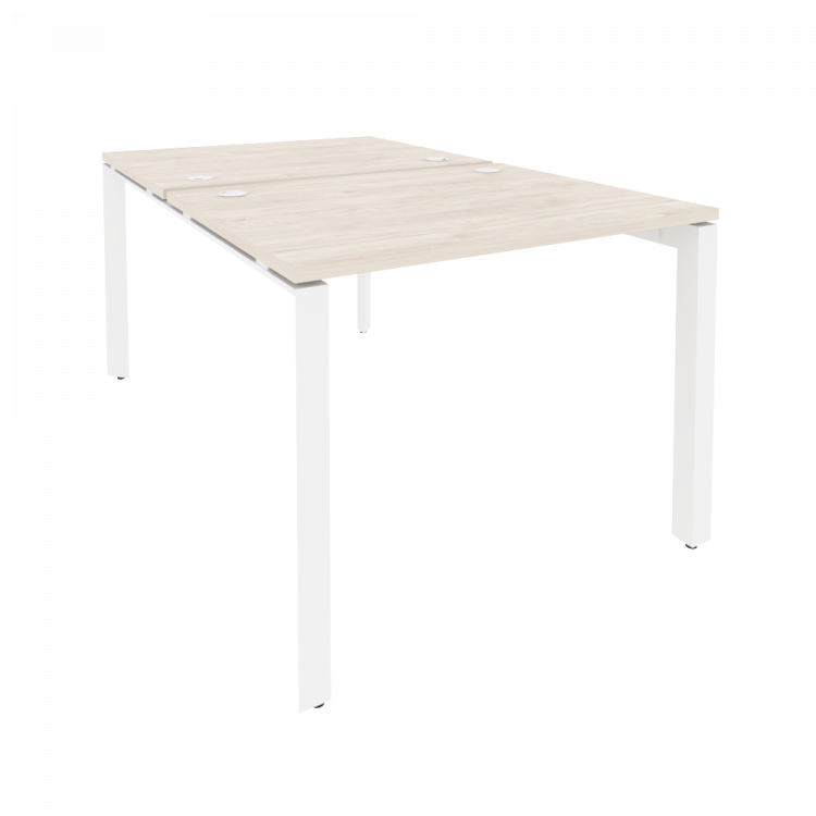 Onix Рабочая станция на П-образном м/к O.MP-D.RS-2.1.8 Денвер Светлый/Металл Белый 980*1635*750