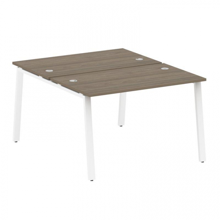 Metal System Рабочая станция на А-образном м/к БА.РАС-СП-2.2 Вяз Благородный/Металл Белый 1200*1475*