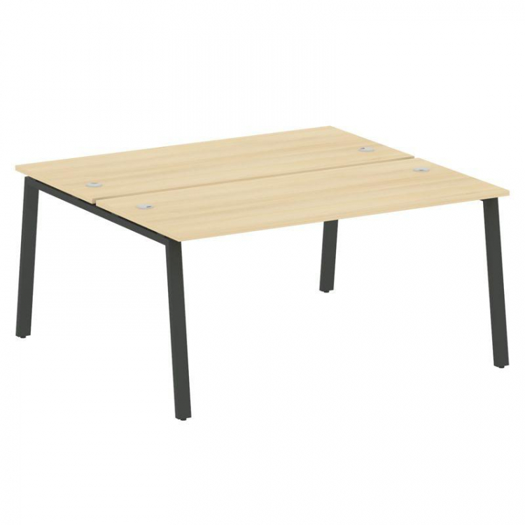 Metal System Рабочая станция на А-образном м/к БА.РАС-СП-2.4 Акация Лорка/Металл Антрацит 1600*1475*