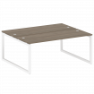 Metal System Quattro Рабочая станция на О-образном м/к 50БО.РАС-СП-2.5 Вяз Благородный/Металл Белый