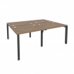 Onix Рабочая станция на П-образном м/к O.MP-D.RS-4.1.8 Дуб Аризона/Металл Антрацит 1960*1635*750