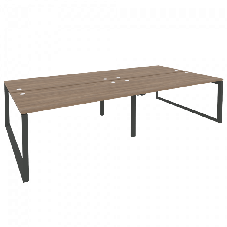 Onix Рабочая станция на О-образном м/к O.MO-D.RS-4.4.8 Дуб Аризона/Металл Антрацит 3160*1635*750