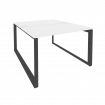 Onix Рабочая станция на О-образном м/к O.MO-D.RS-2.2.7 Белый Бриллиант/Металл Антрацит 1180*1475*750