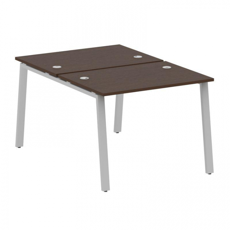 Metal System Рабочая станция на А-образном м/к БА.РАС-СП-2.1 Венге Цаво/Металл Серый 1000*1475*750