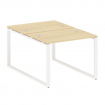 Metal System Рабочая станция на О-образном м/к БО.РАС-СП-2.1 Акация Лорка/Металл Белый 1000*1475*750