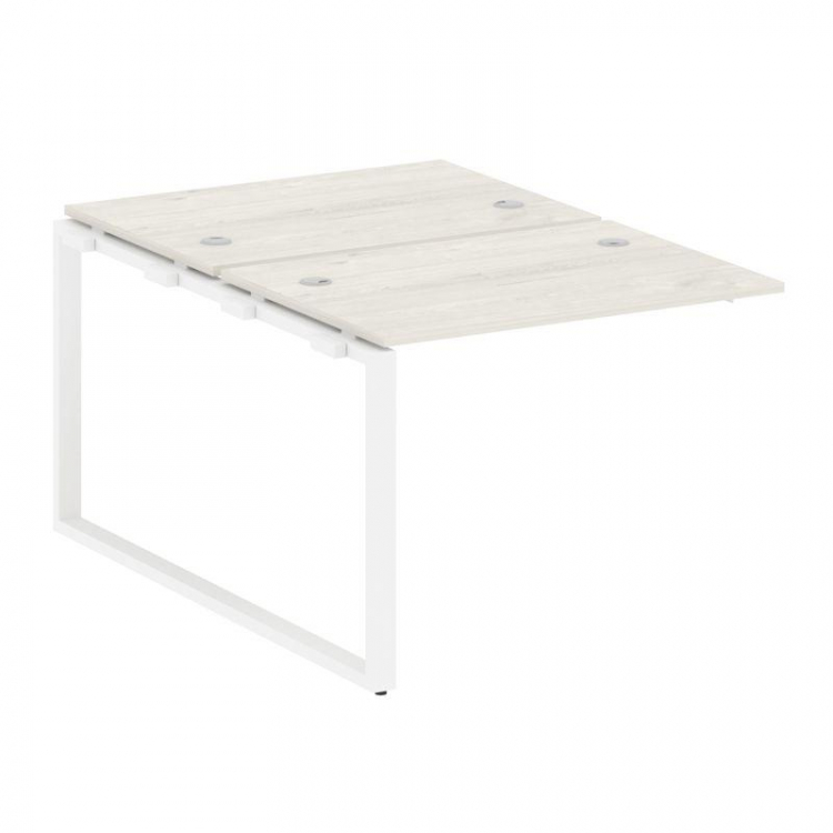 Metal System Проходной элемент рабочей станции на О-образном м/к БО.ПРС-СП-2.1 Дуб Наварра/Металл Бе