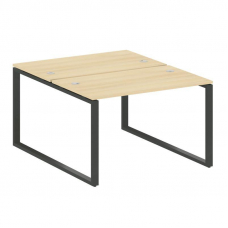 Metal System Рабочая станция на О-образном м/к БО.РАС-СП-2.2 Акация Лорка/Металл Антрацит 1200*1475*