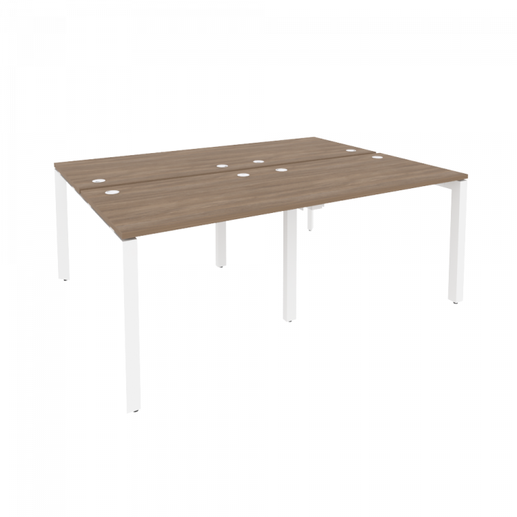 Onix Рабочая станция на П-образном м/к O.MP-D.RS-4.1.7 Дуб Аризона/Металл Белый 1960*1475*750