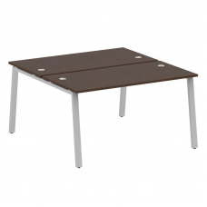 Metal System Рабочая станция на А-образном м/к БА.РАС-СП-2.3 Венге Цаво/Металл Серый 1400*1475*750